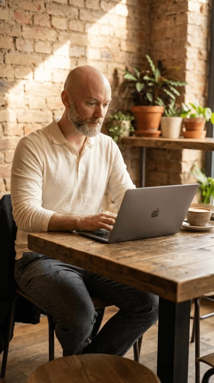 Portrait d'Adrien, développeur front-end freelance