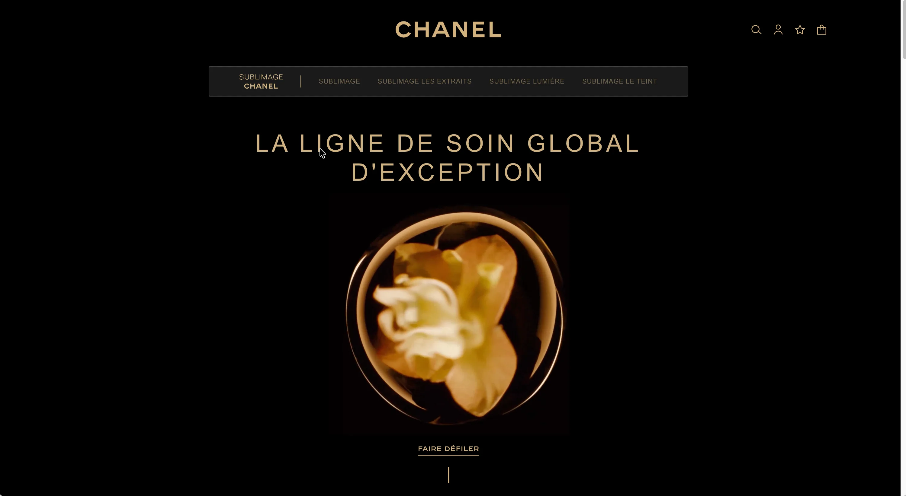 Chanel Sublimage — campagne soin luxe — 1